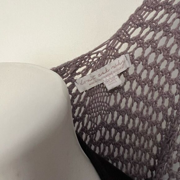 Don’t Ask Why Italy Knitted Shrug Sweater Lilac barbiecore - Picture 6 of 8